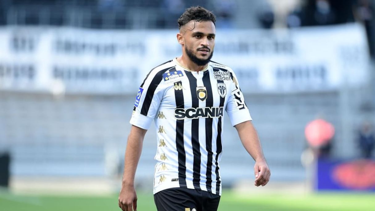 Sofiane Boufal sous le maillot d'Angers SCO.