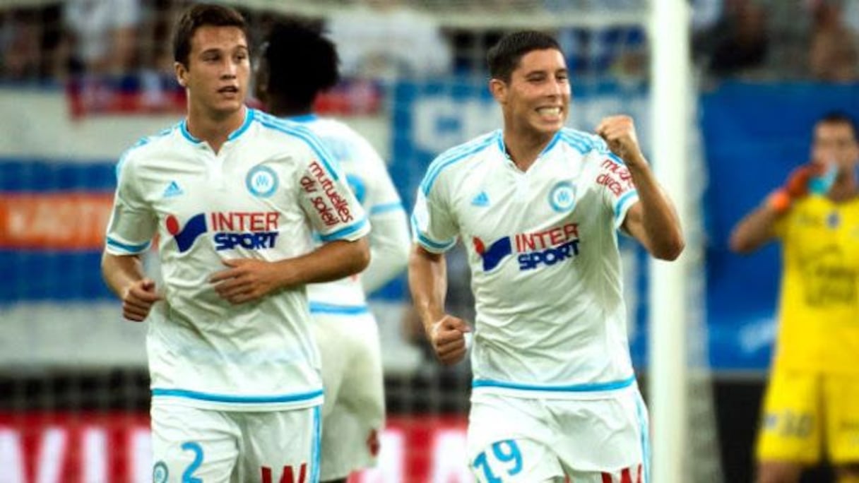 Abdelaziz Barrada, international marocain de l'Olympique de Marseille.