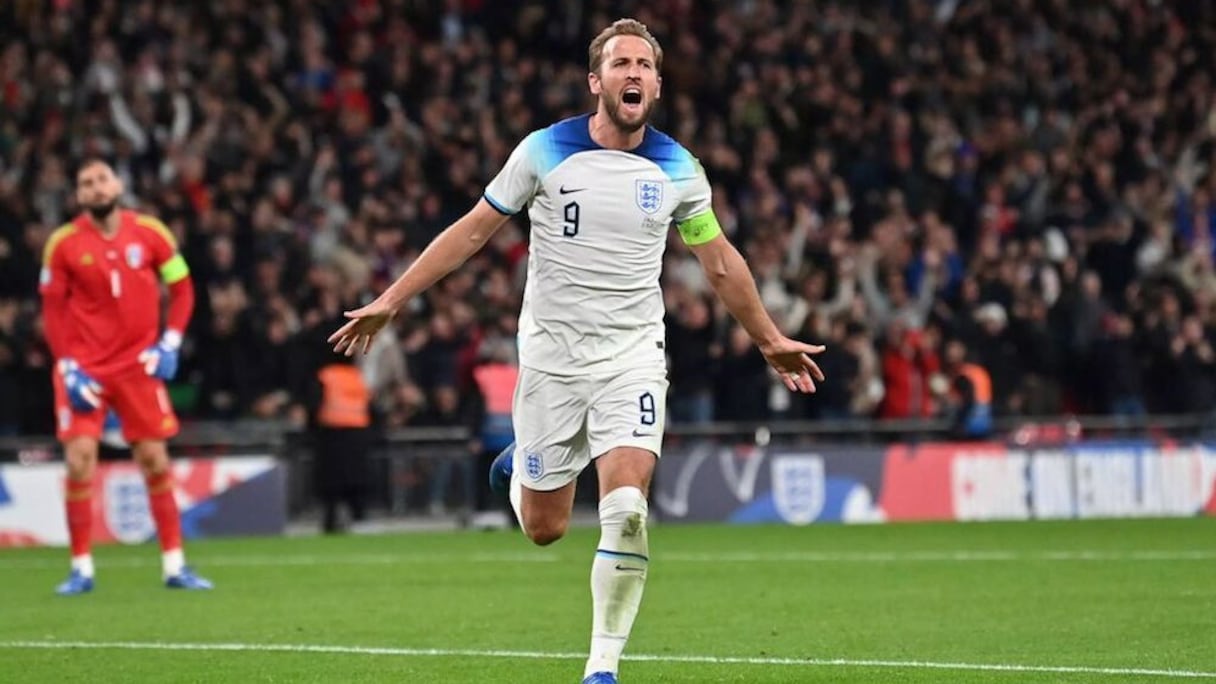 Harry Kane, capitaine et attaquant de l'Angleterre.
