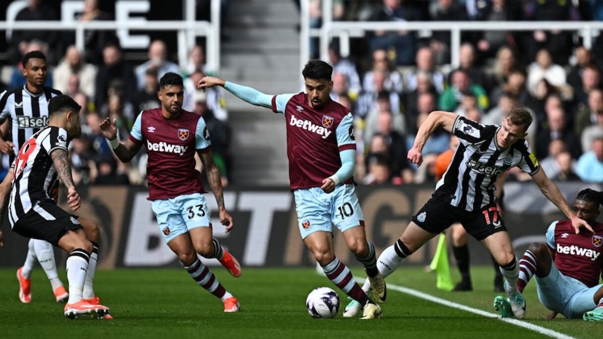 Duel Newcastle entre West Ham (4-3), le 30 mars 2024.