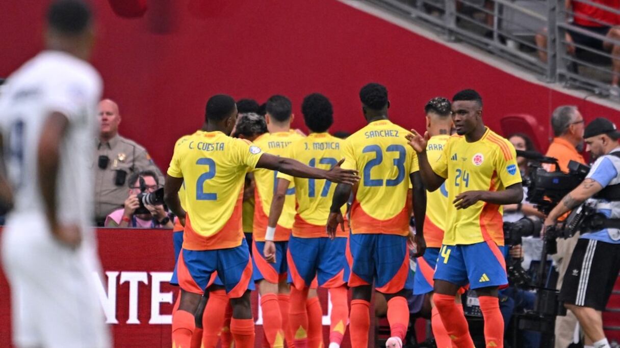 Les joueurs de la Colombie.