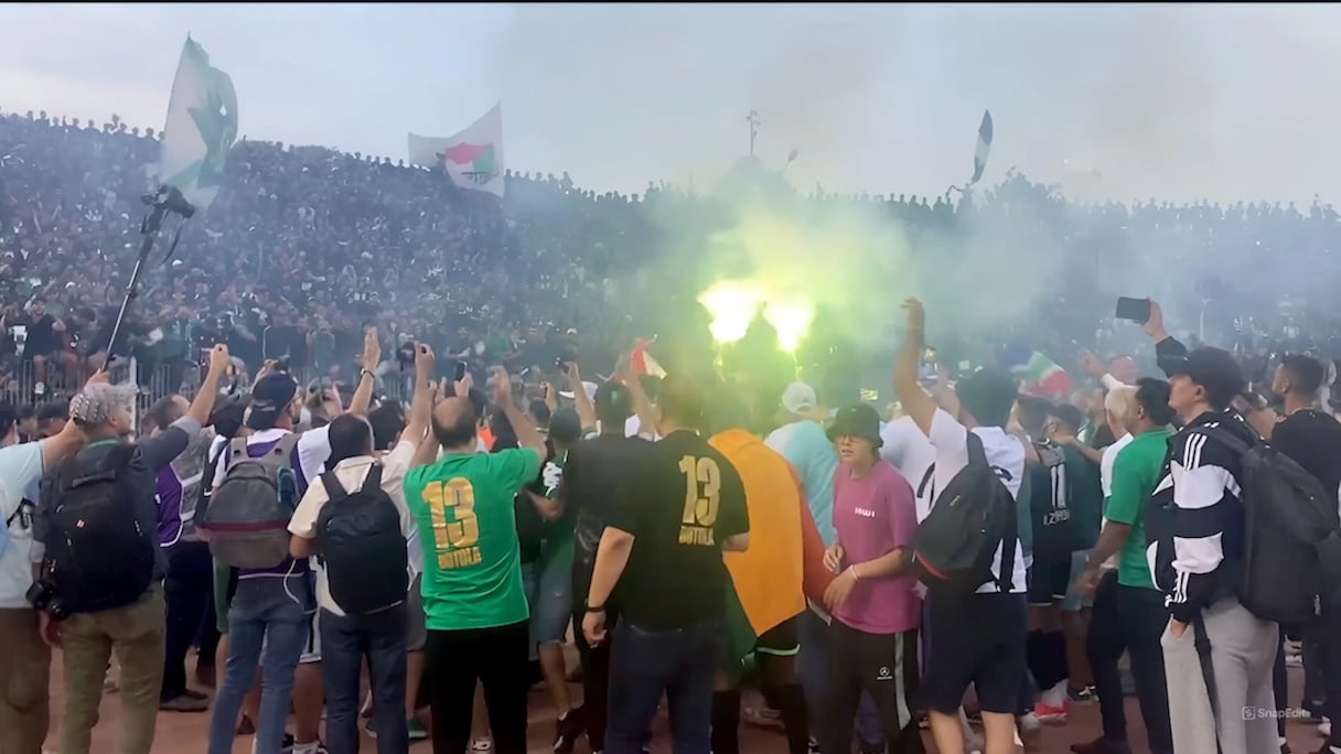La joie des composantes du Raja après leur sacre en Botola, le 14 juin 2024