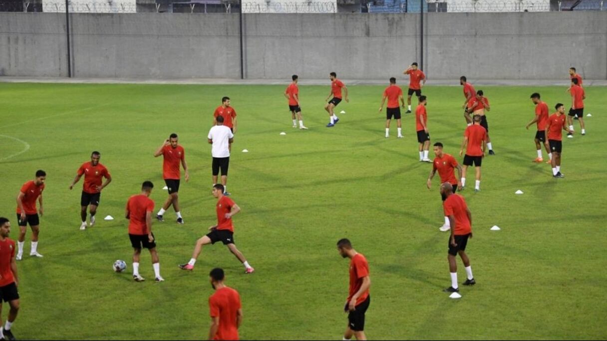 Les Locaux s'entraînent au Cameroun, le 24 janvier 2021.