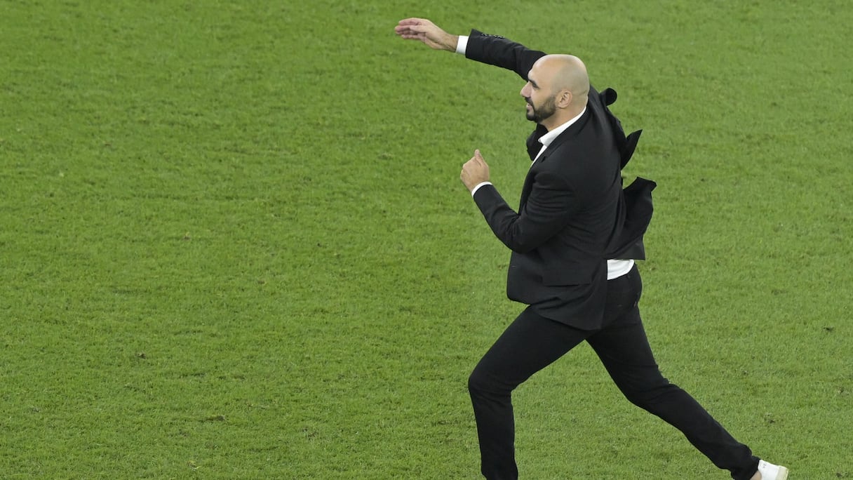 Walid Regragui, sélectionneur des Lions de l'Atlas.