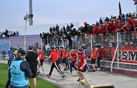 Les hooligans algériens au satde Al Massira de Safi, le 19 avril 2026