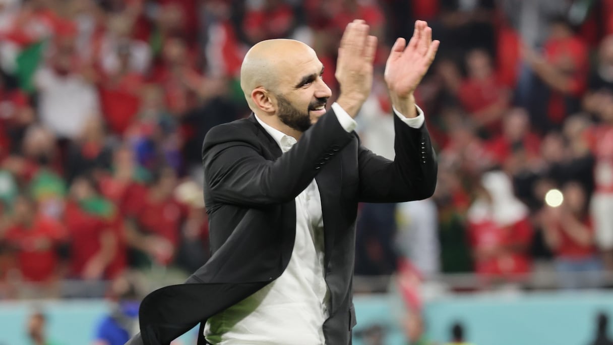 Walid Regragui, sélectionneur national.