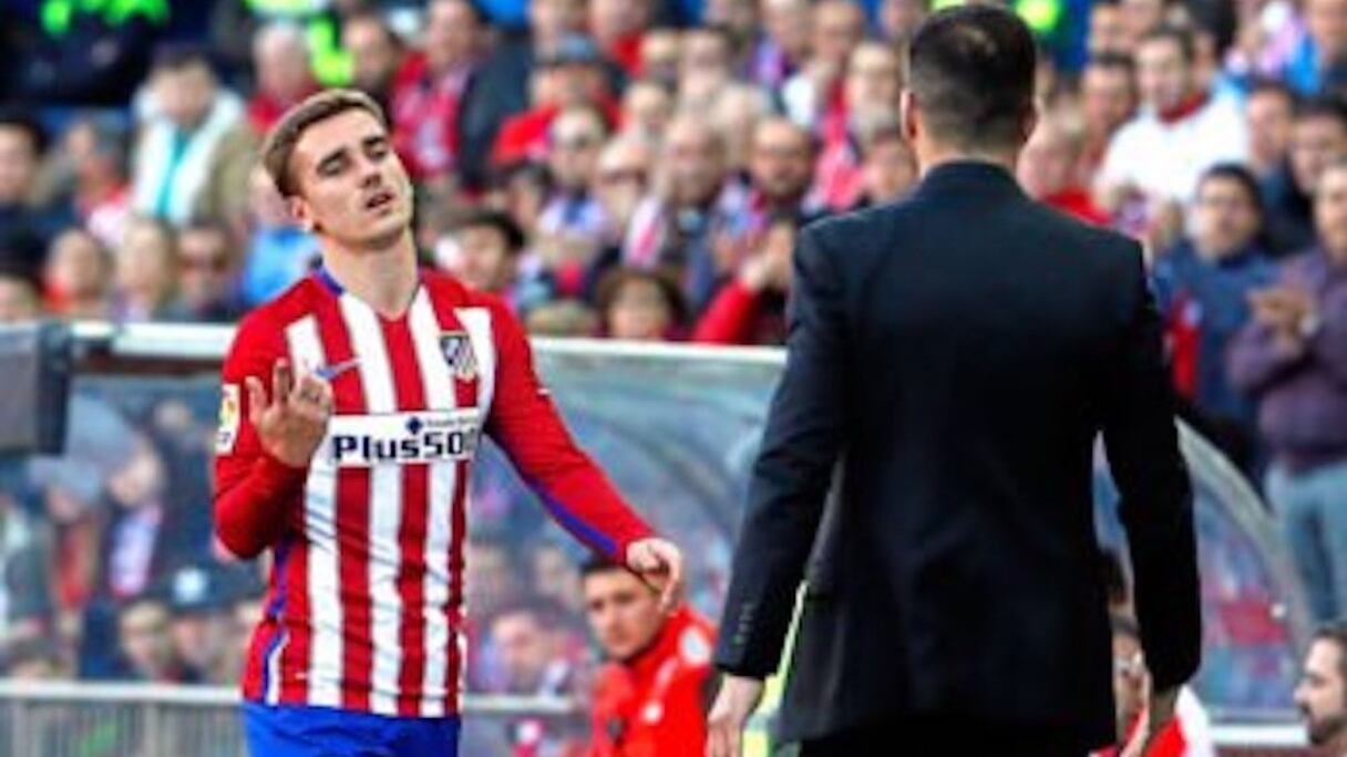Antoine Griezmann et Diego Simeone.