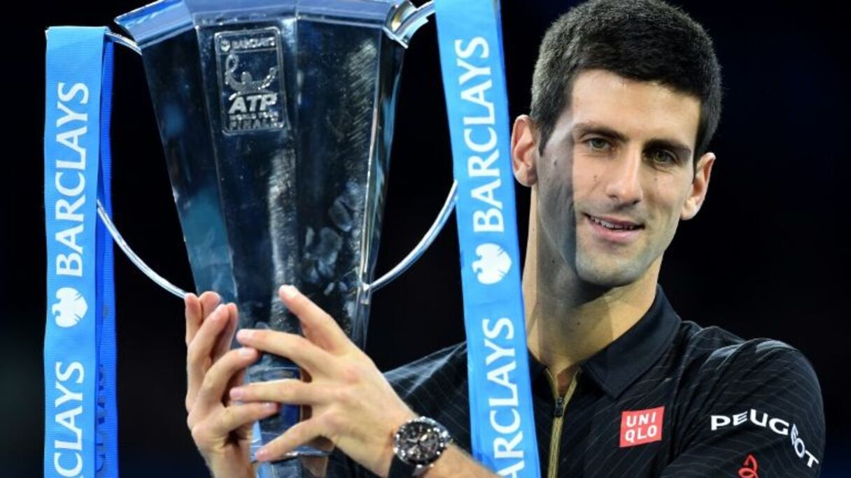 Le Serbe Novak Djokovic après sa victoire dans la précédente édition du Masters de Londres, le 16 novembre 2014.