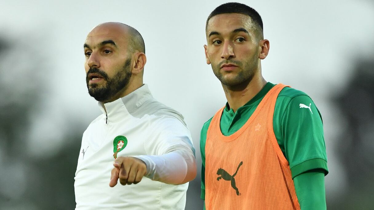 Hakim Ziyech et Walid Regragui.