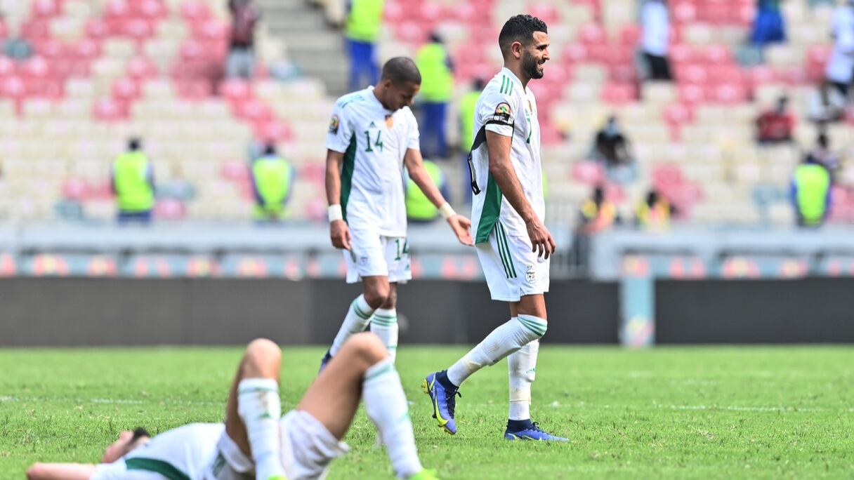 Les joueurs algériens dépités.