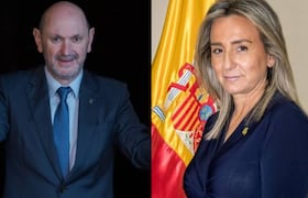 Rafael Louzan (RFEF) / Milagros Tolon (Ministre des Sports)