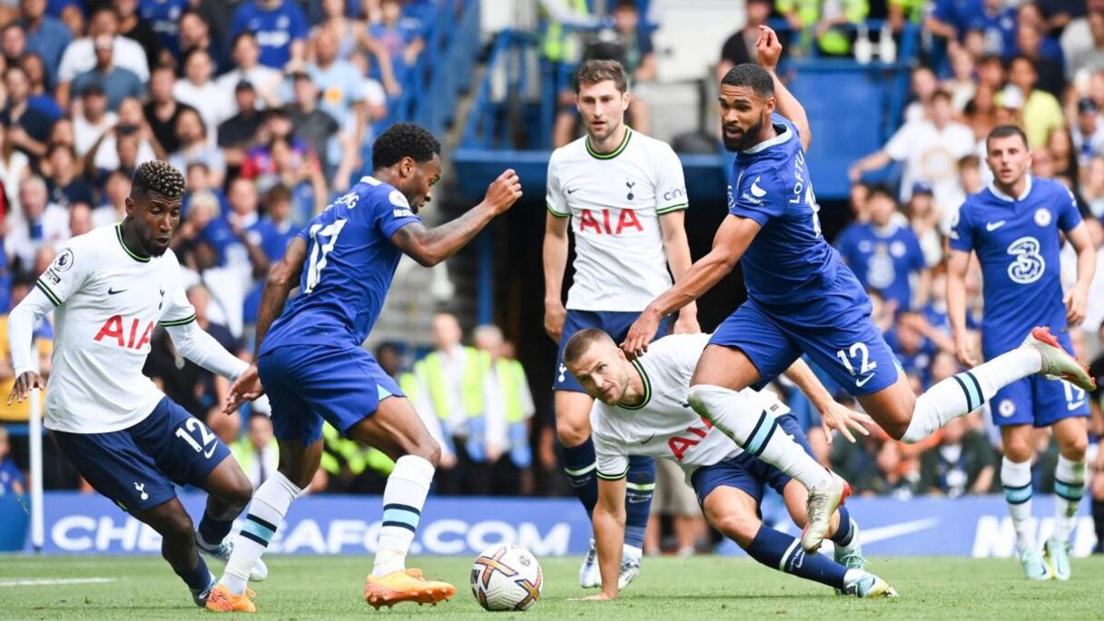 Duel Tottenham-Chelsea en Premier League.