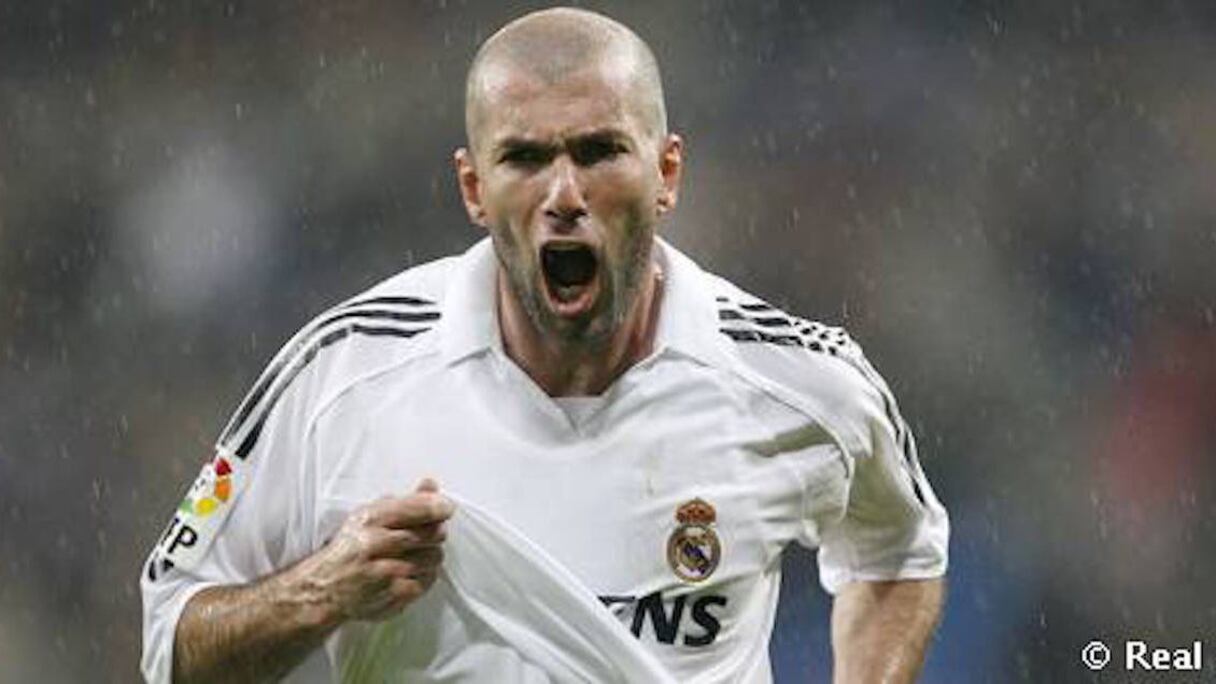 Zinedine Zidane alors joueur du Real Madrid.