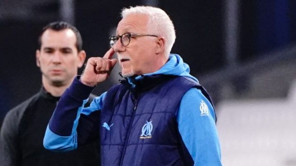 Nasser Larguet, entraineur intérimaire de l'Olympique de Marseille.