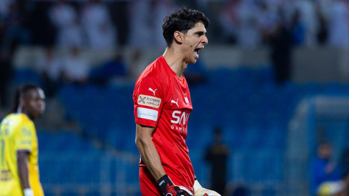 Yassine Bounou, gardien du club saoudien d'Al Hilal.