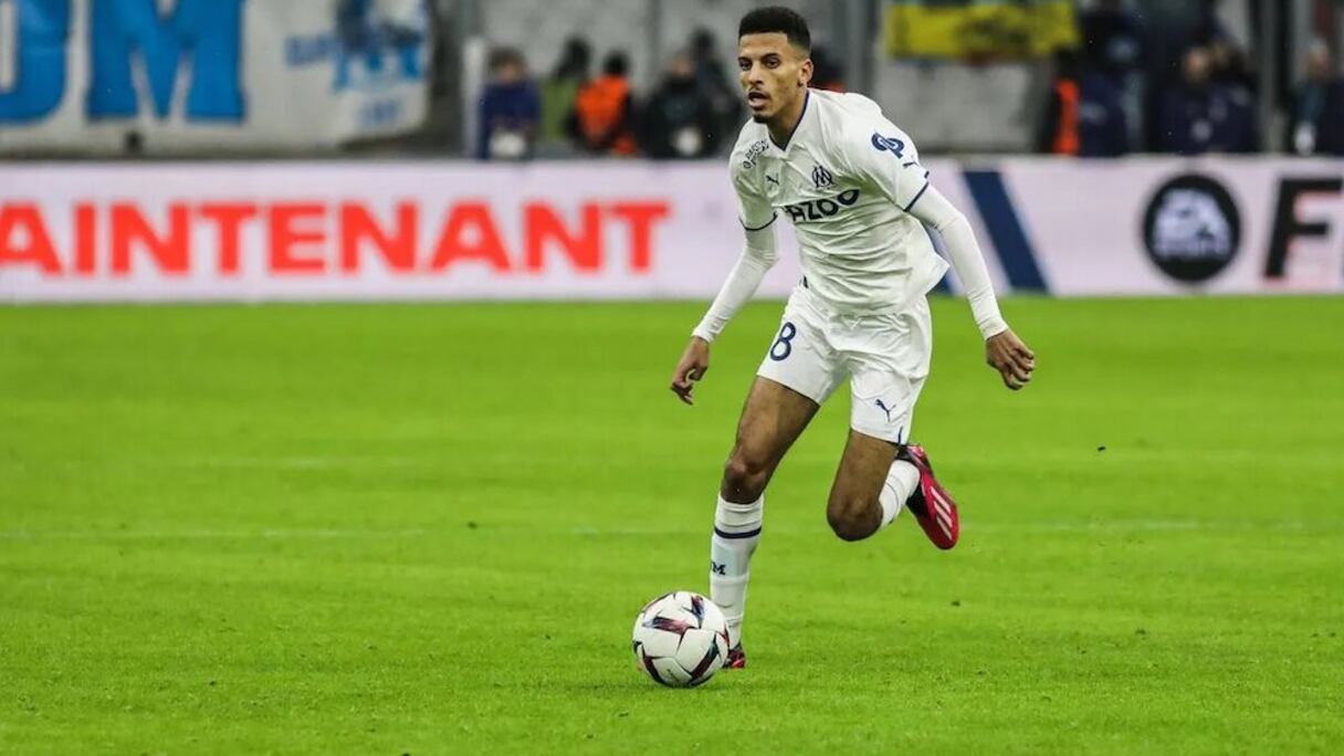 Azzedine Ounahi avec l'Olympique de Marseille.
