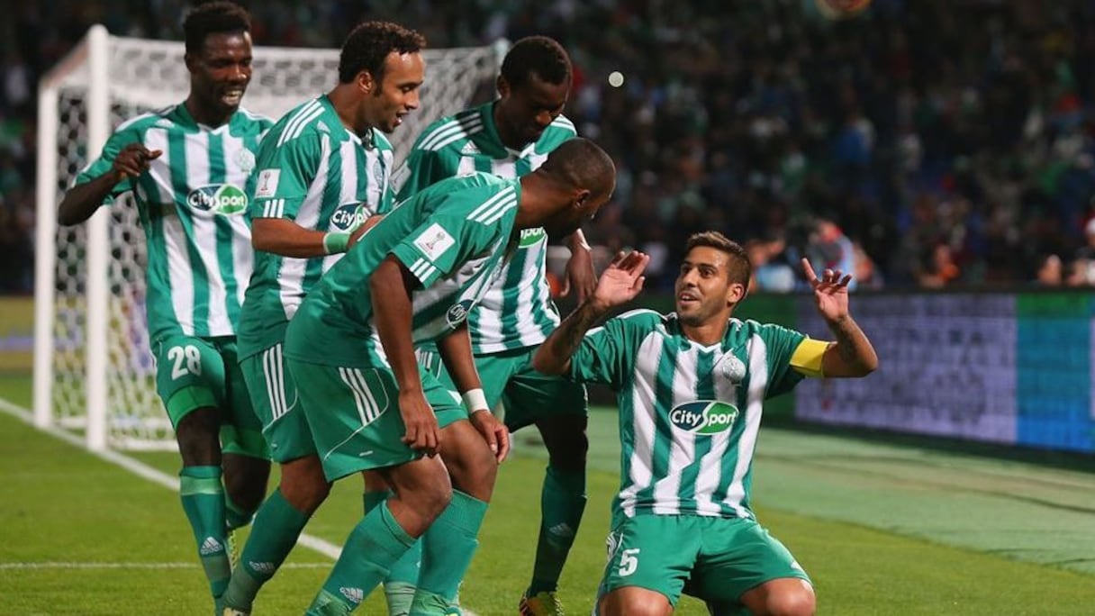 Les joueurs du Raja célébrant un but lors de la Coupe du Monde des clubs 2013.