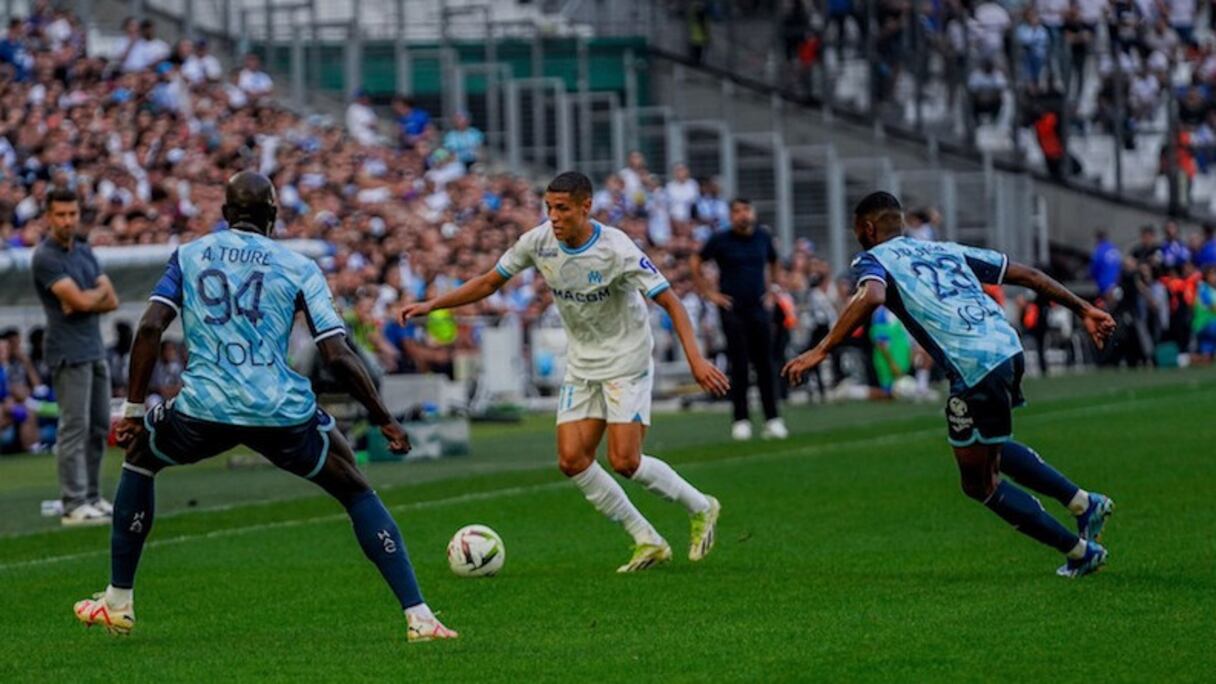 Amine Harit avec l'OM contre Le Havre, le 8 octobre 2023.