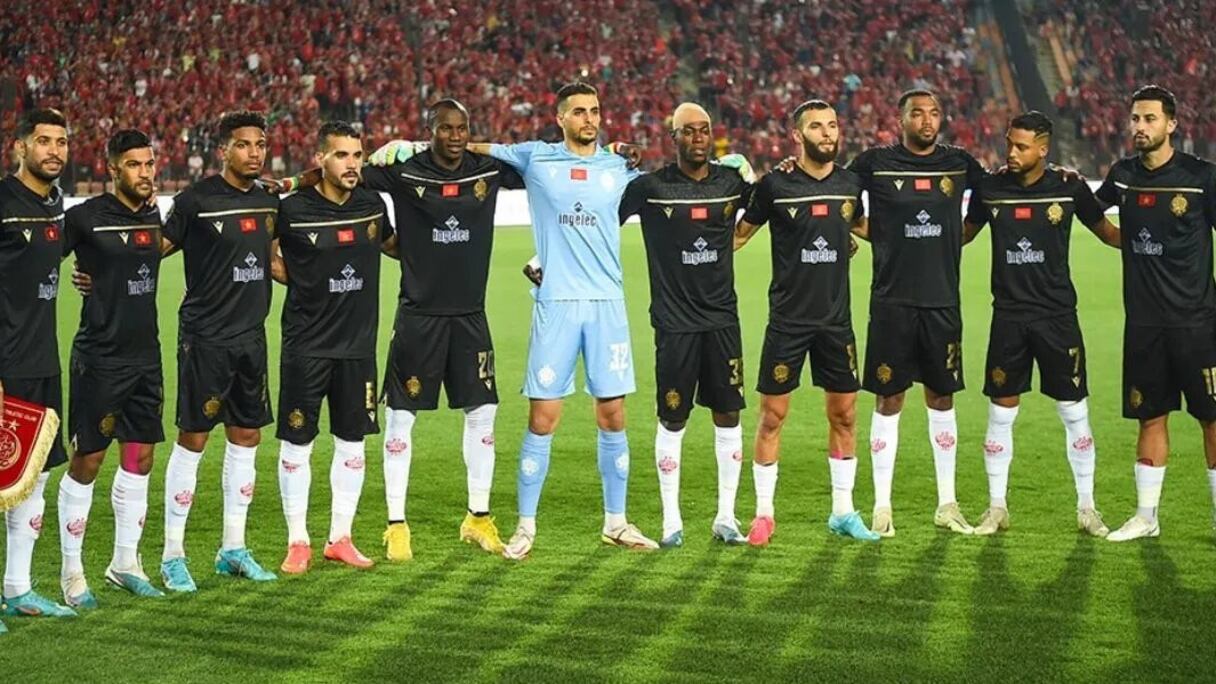 Le onze du Wydad de Casablanca aligné face à Al Ahly, le 4 juin au Caire.