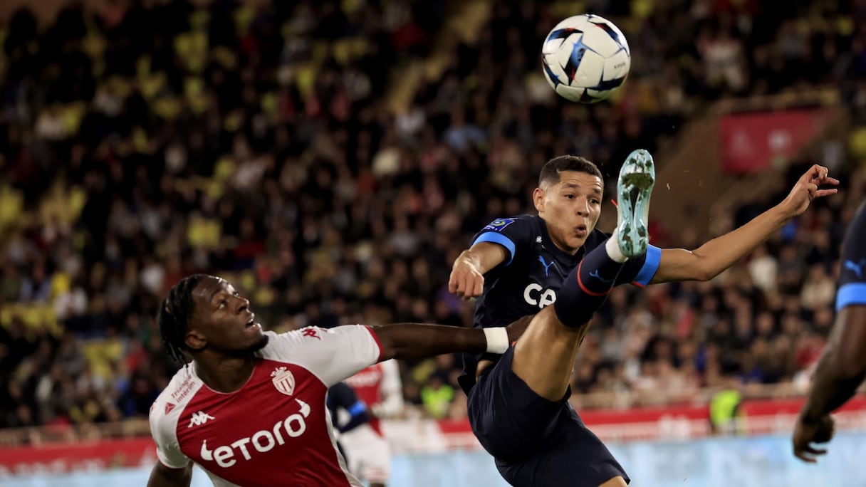 Amine Harit lors du match Monaco-OM