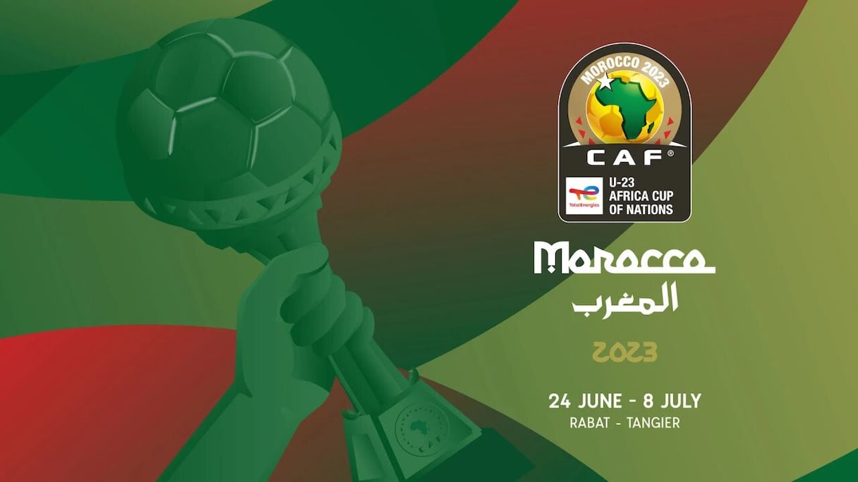 L'affiche officielle de CAN U23 Maroc 2023.