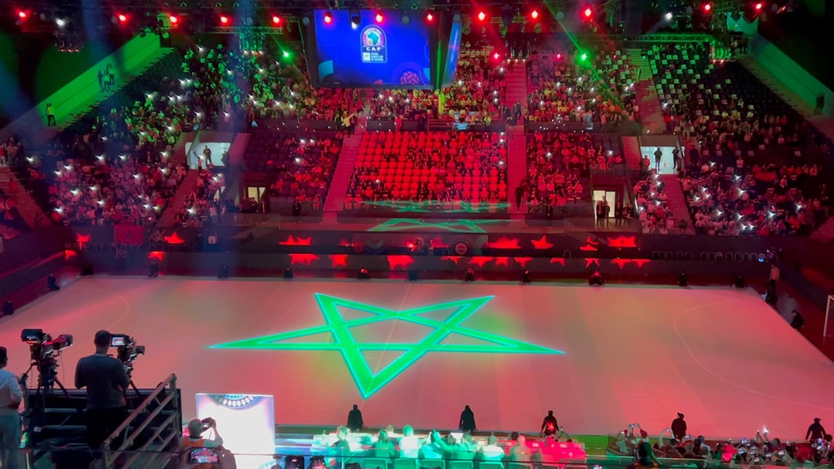 La cérémonie d'ouverture de la CAN de futsal 2024.