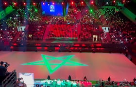 La cérémonie d'ouverture de la CAN de futsal 2024.