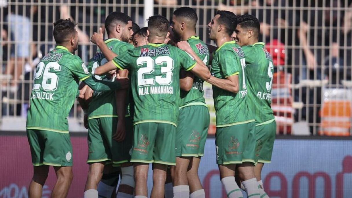 Les joueurs du Raja de Casablanca.