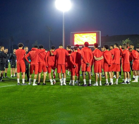 Lions de l'Atlas entraînement