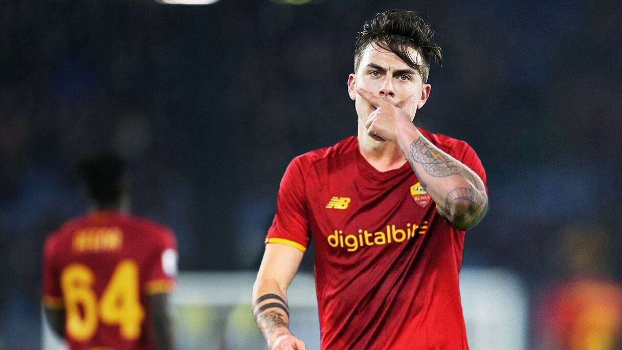 Paulo Dybala, international argentin de l'AS Rome.