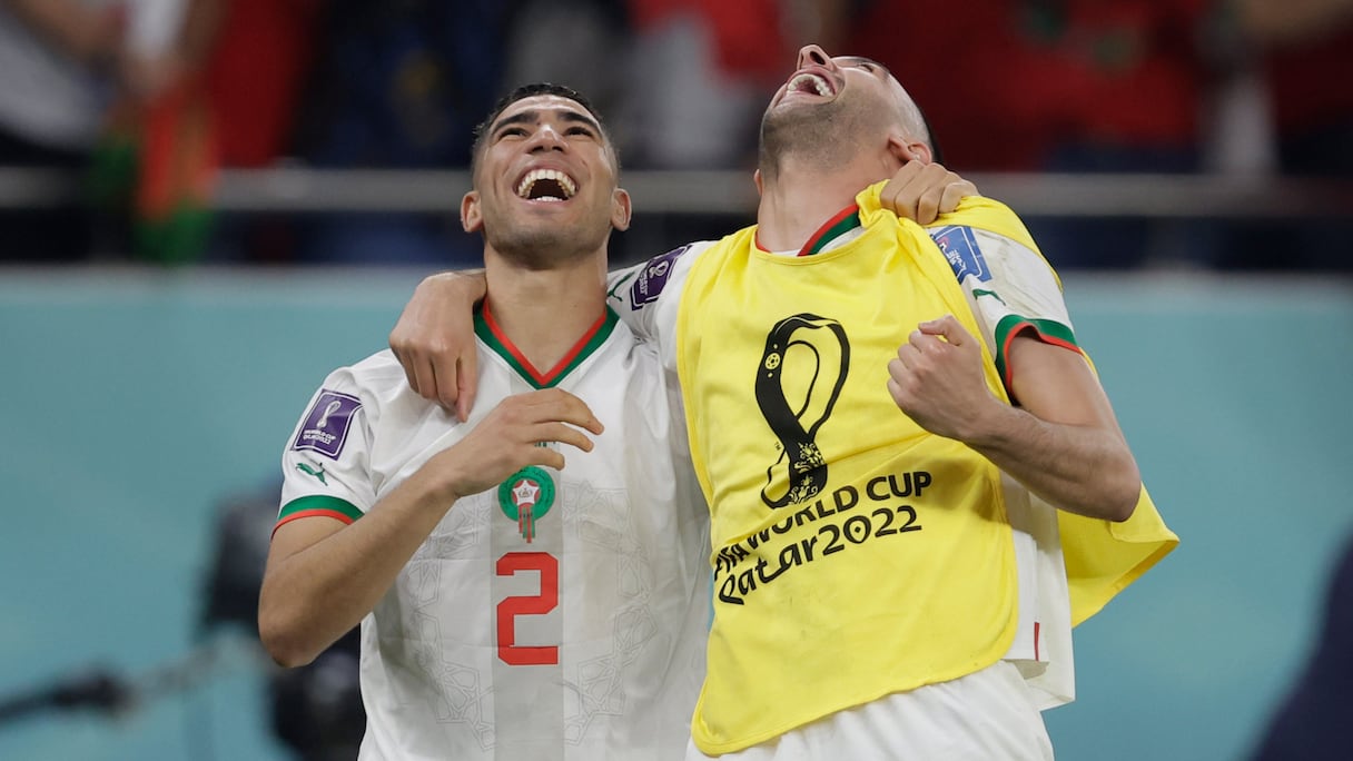 Achraf Hakimi et Hakim Ziyech.