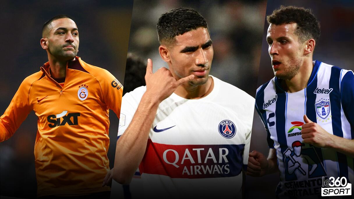 Achraf Hakimi, Hakim Ziyech et Oussama Idrissi