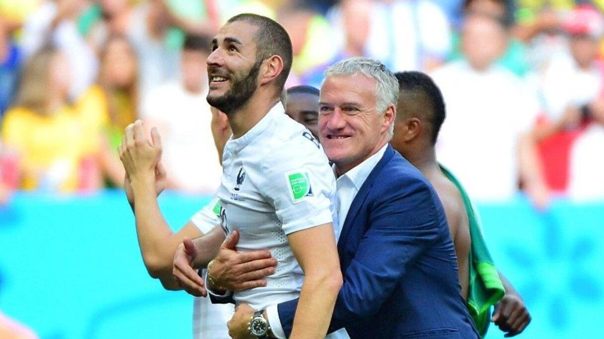 Didier Deschamps et Karim Benzema.
