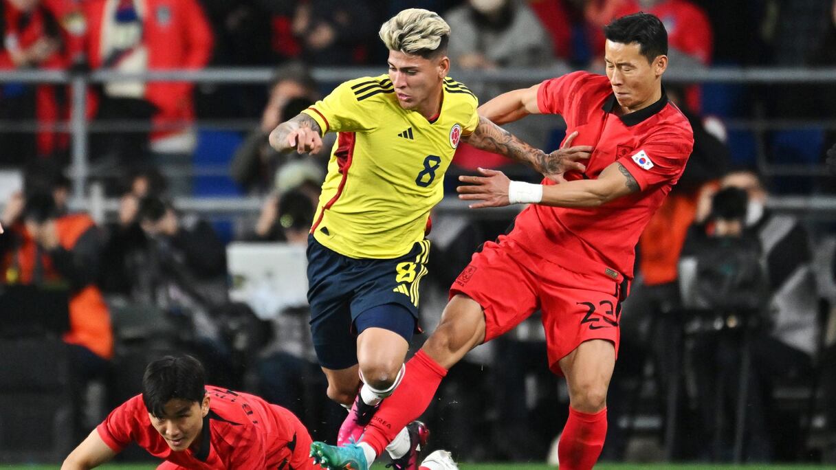 Phase de jeu du match amical entre la Corée du Sud et la Colombie qui a eu lieu ce vendredi 24 mars 2023