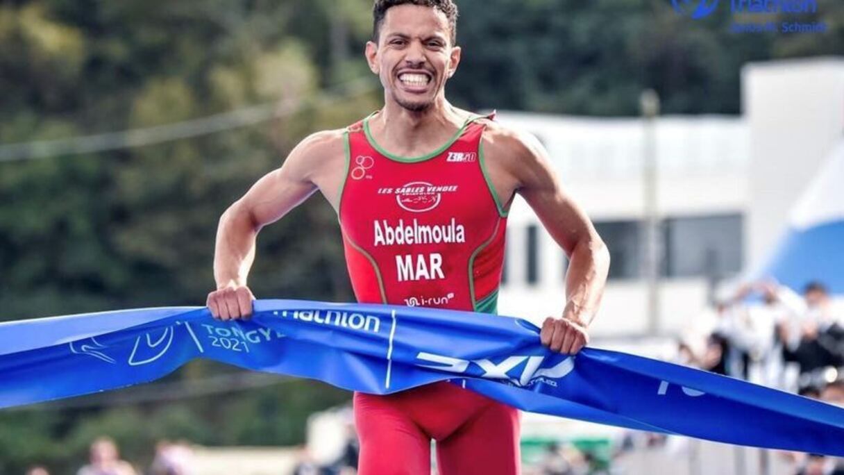 Le triathlète marocain Jawad Abdelmoula.