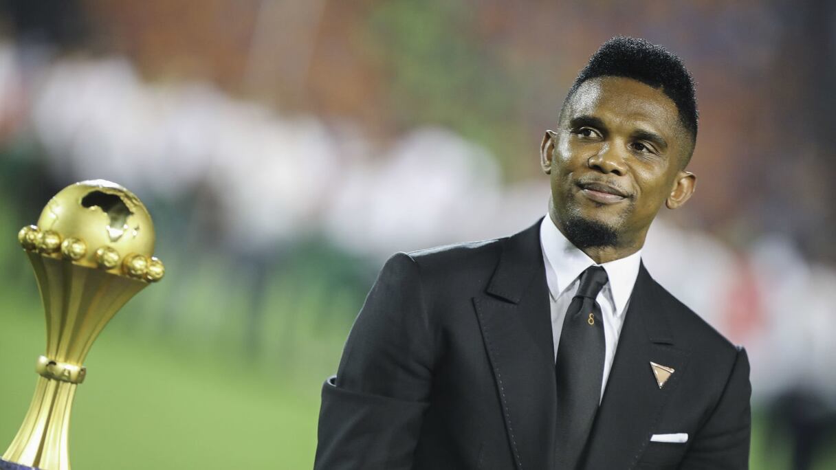 Samuel Eto'o, président de la fédération camerounaise de football.