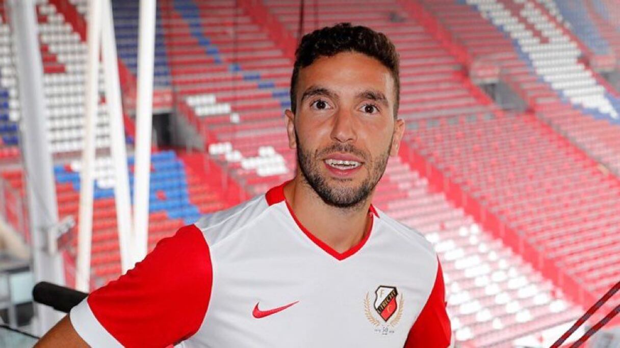 Mimoun Mahi sous les couleurs du FC Utrecht.