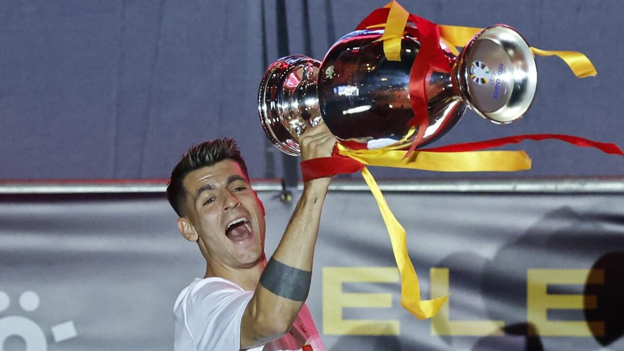 L'international espagnol Alvaro Morata