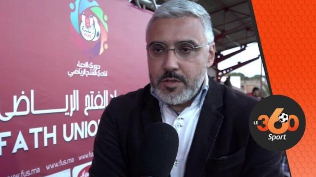 De gauche à droite: Hamza El Hajoui, vice-président de la FRMF et Faouzi Lekjaâ, président de la FRMF.