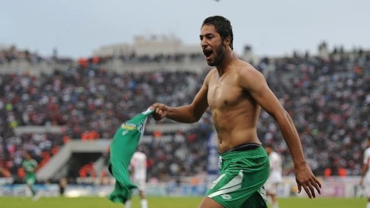 Yassine Salhi sous les couleurs du Raja de Casablanca.