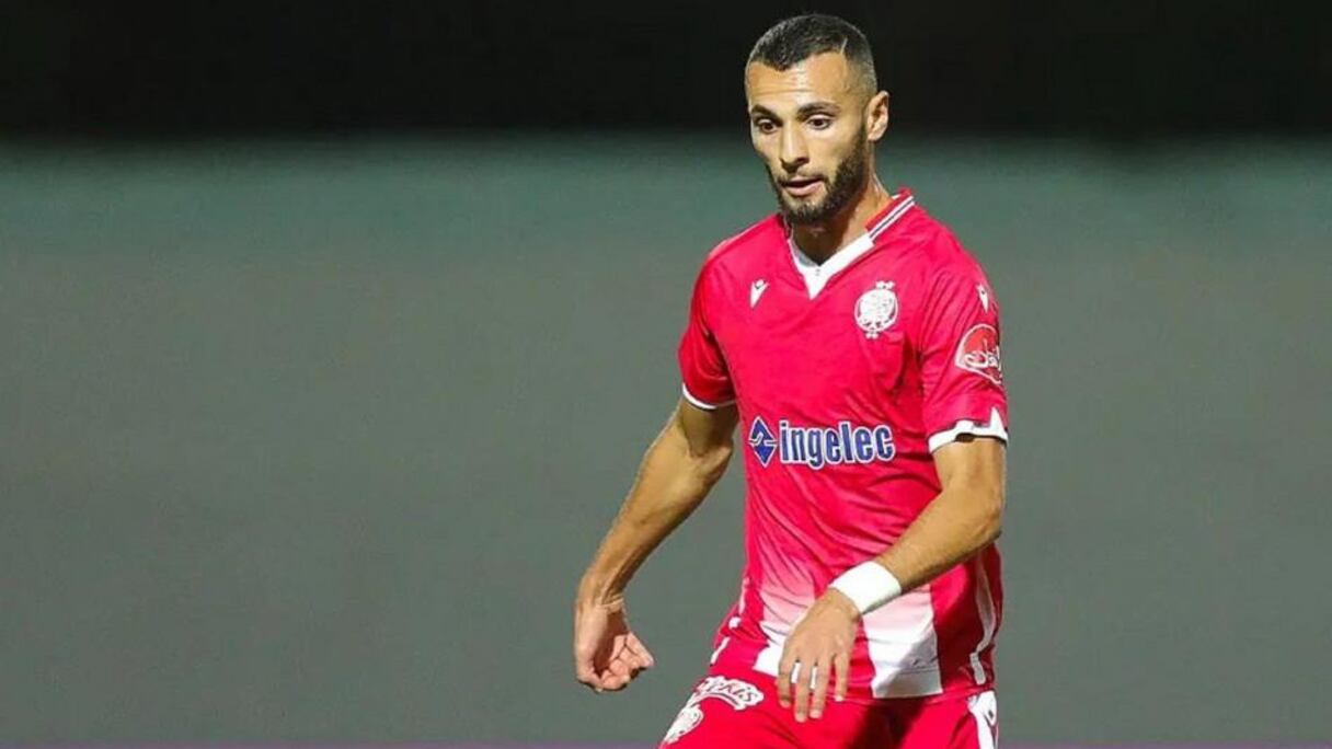 Reda Jaadi, milieu offensif du Wydad de Casablanca.