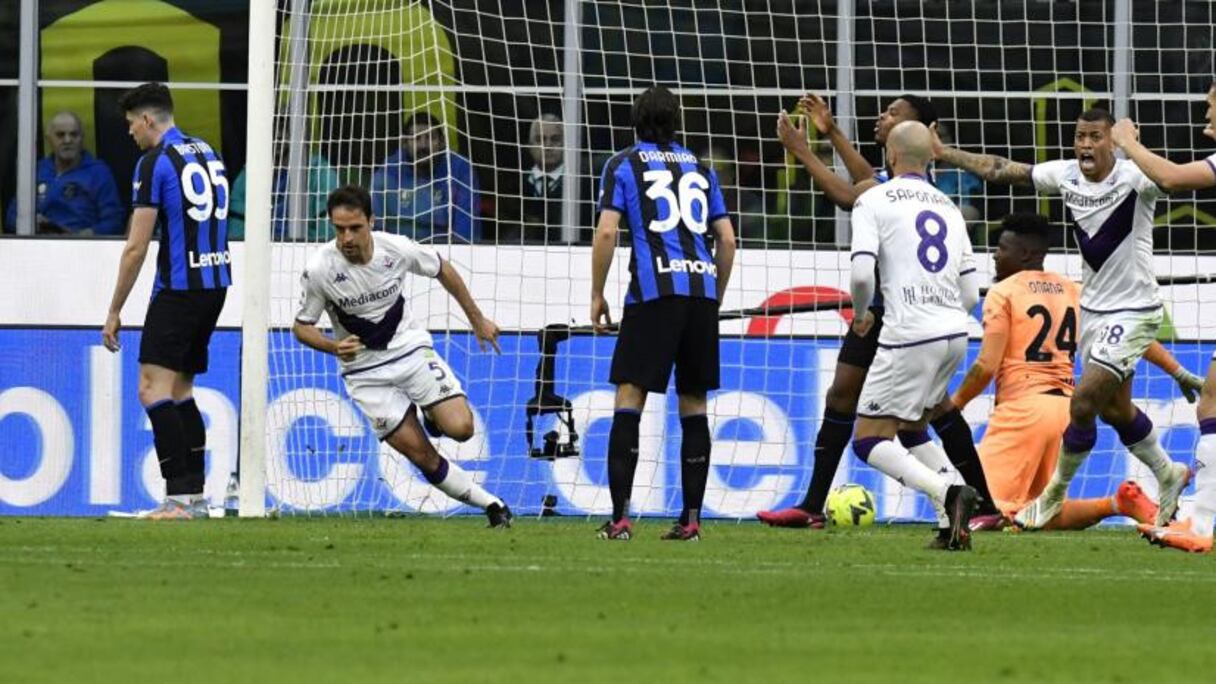 Le but de la victoire de la Fiorentina face à l'Inter Milan, le 1er avril 2023.