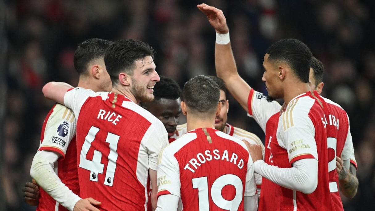 Les joueurs d'Arsenal.