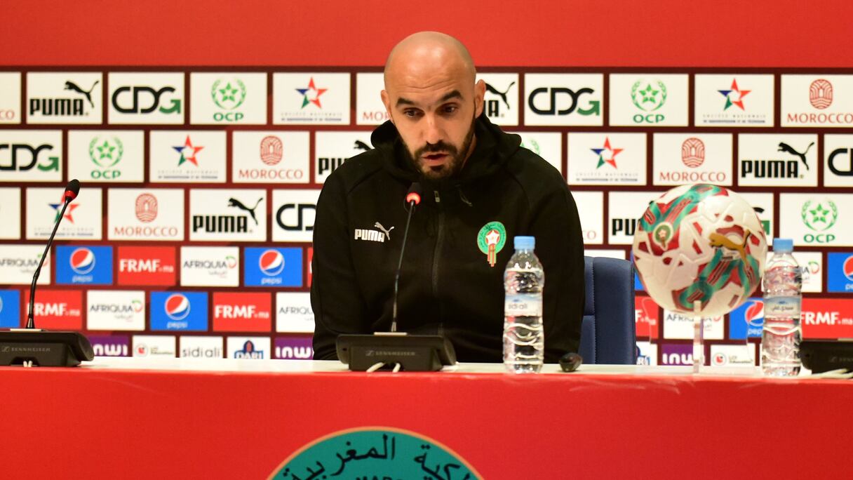 Walid Regragui, sélectionneur des Lions de l'Atlas.