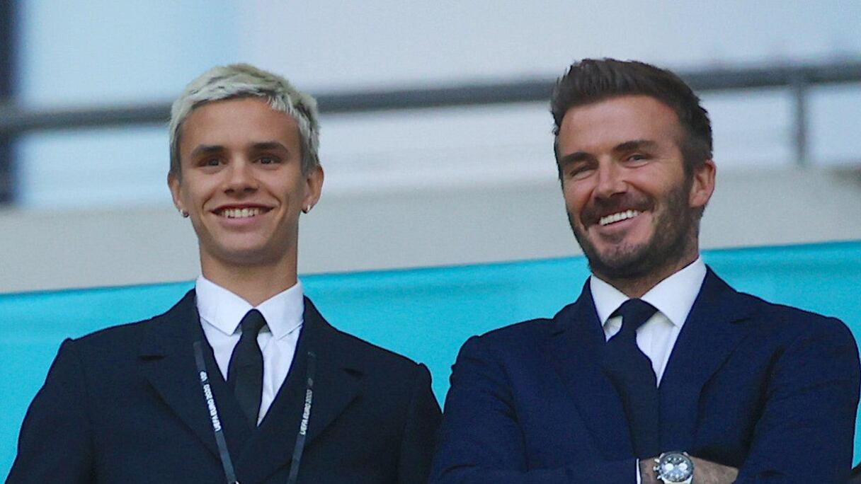 David Beckham et son fils, Romeo.