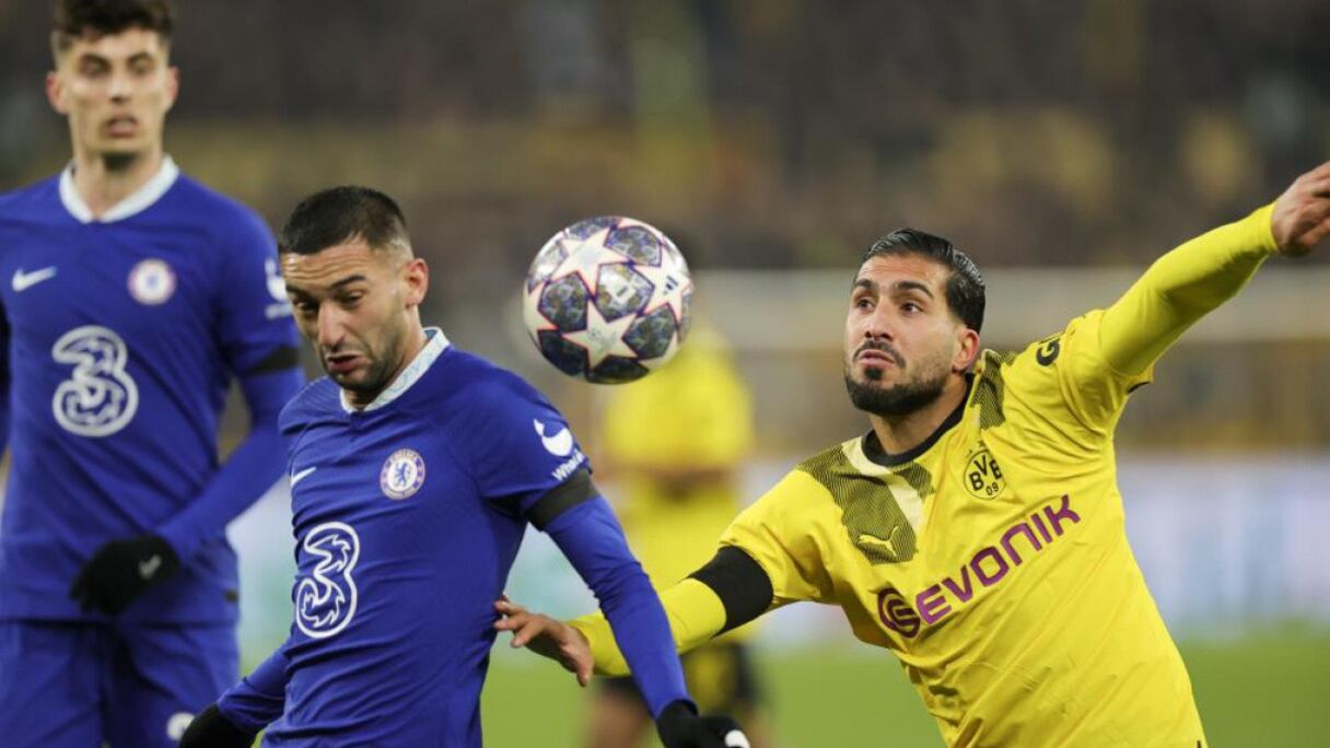 Duel Dortmund-Chelsea (1-0) en 8e de finale aller de la Ligue des champions.