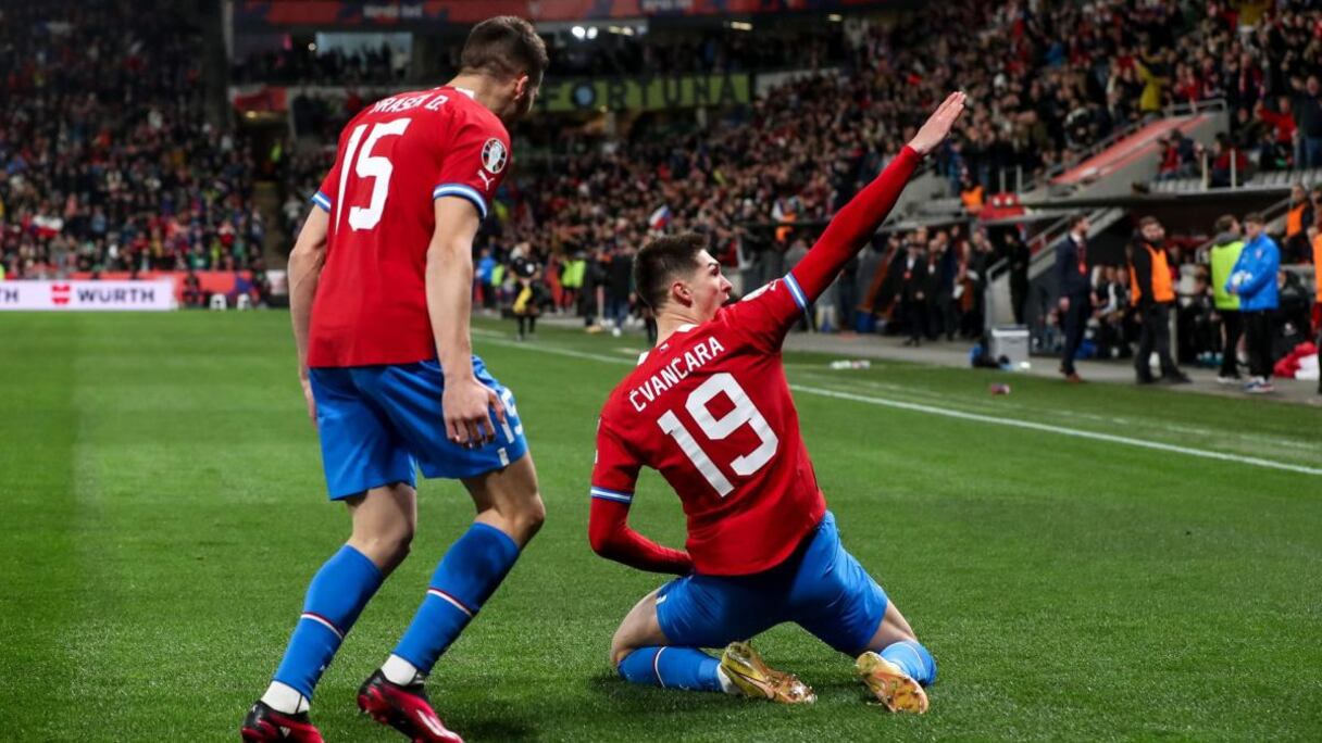 Des joueurs de la République tchèque.