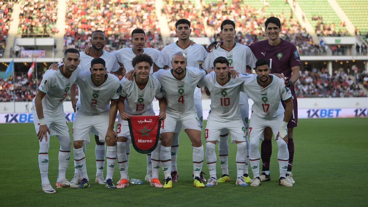 Le onze de départ des Lions de l’Atlas face au Congo-Brazzaville, le 11 juin 2024.