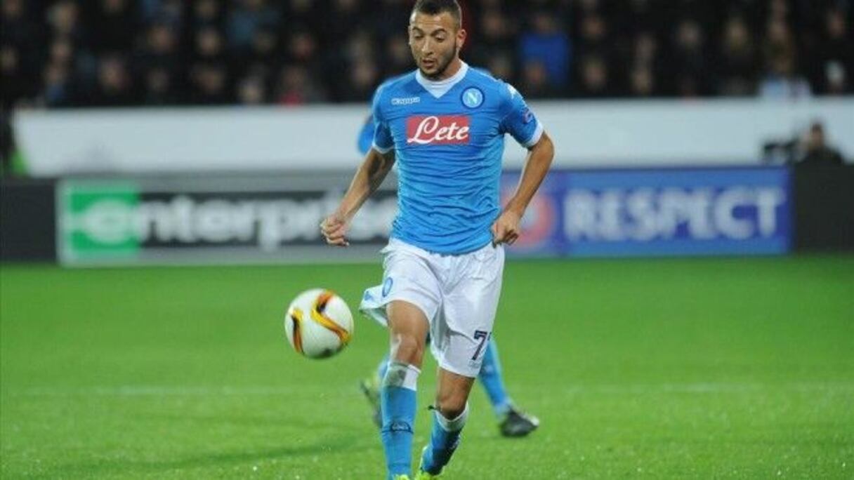 Omar El Kaddouri, international marocain du SSC Napoli.