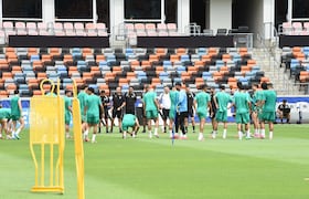 Entrainement des Lions de l'Atlas